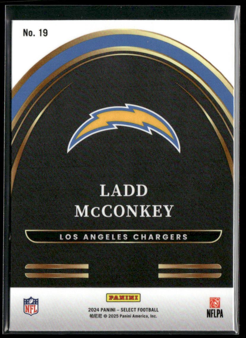 Ladd McConkey 2024 Panini Select Select Future #19 Los Angeles Chargers