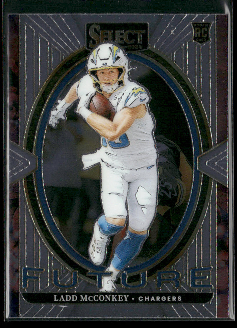 Ladd McConkey 2024 Panini Select Select Future #19 Los Angeles Chargers