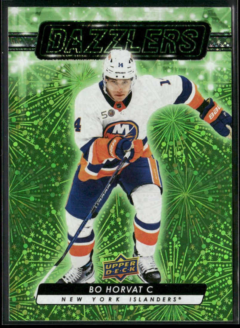 Bo Horvat 2023-24 Upper Deck Dazzlers Green #DZ-56 New York Islanders