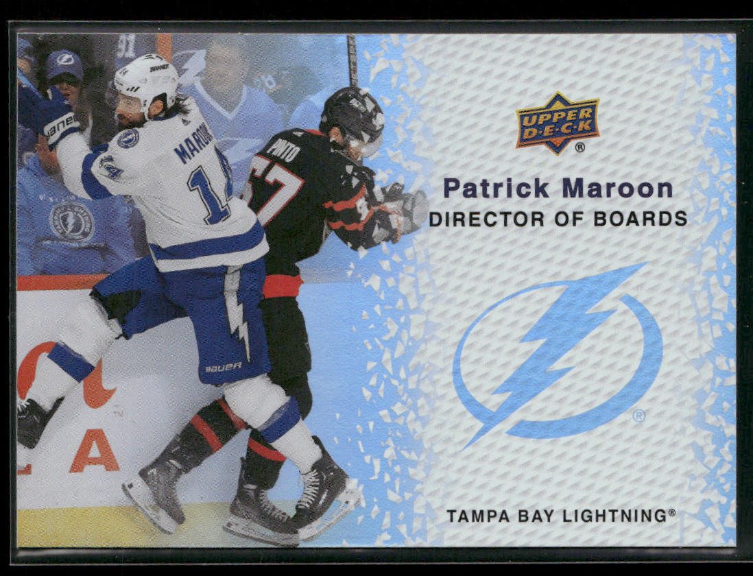 Patrick Maroon 2023-24 Upper Deck Director of Boards #DB-15 Tampa Bay Lightning