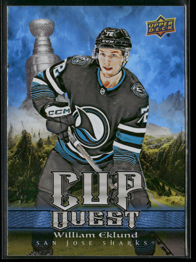 William Eklund 2025-26 Upper Deck Cup Quest #CQ-6 San Jose Sharks