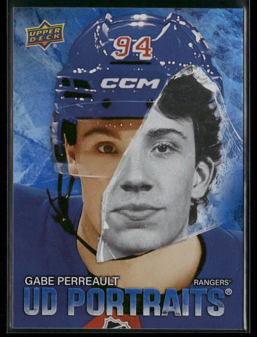 Gabe Perreault 2025-26 Upper Deck UD Portraits #P-14 New York Rangers