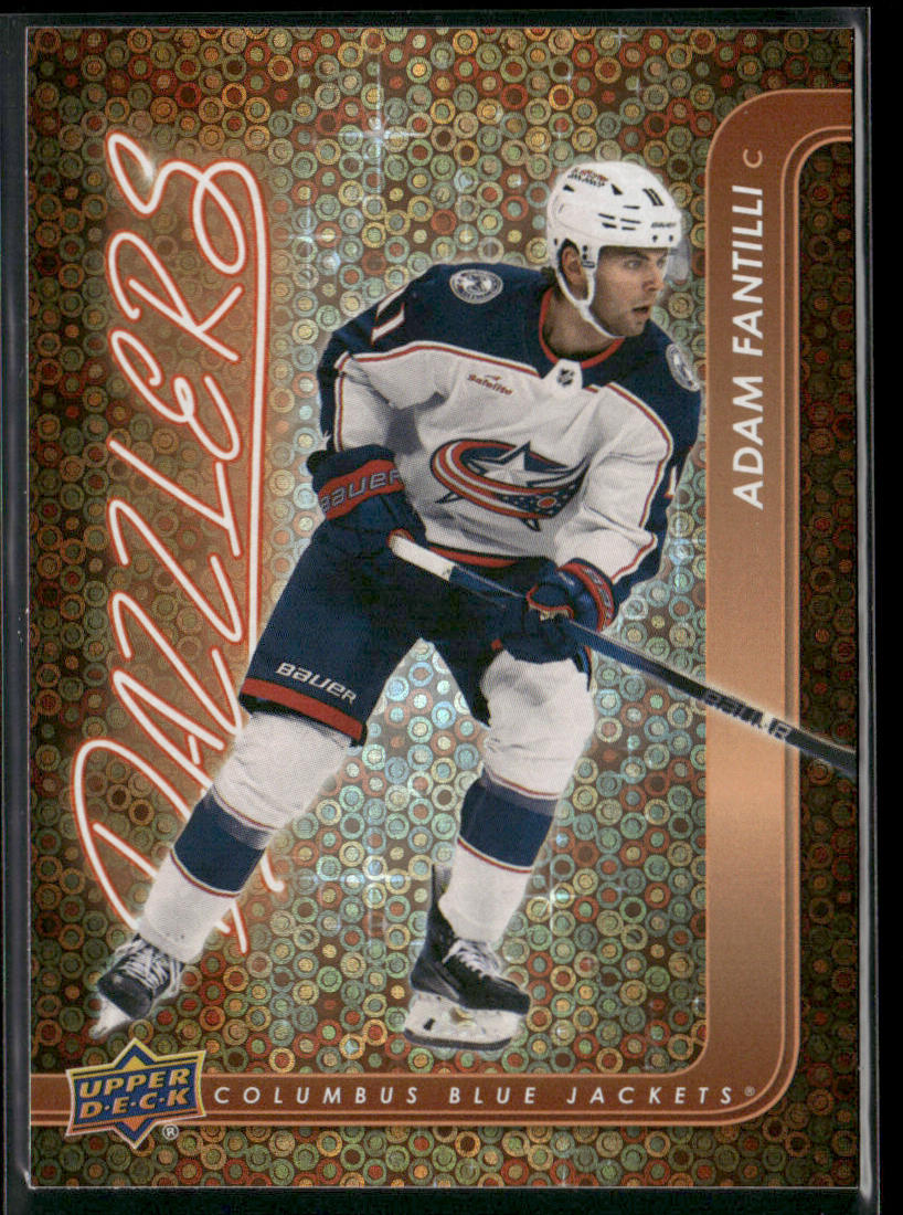 Adam Fantilli 2024-25 Upper Deck Dazzlers Orange #DZ-98 Columbus Blue Jackets