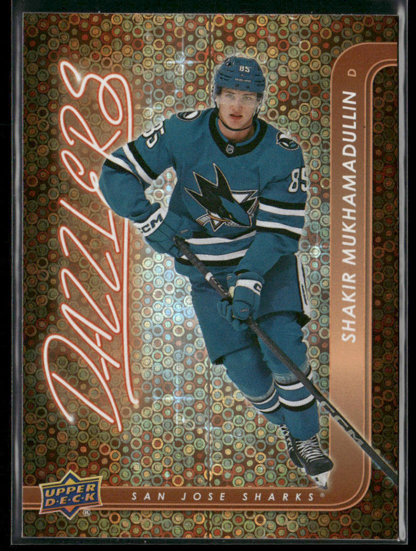 Shakir Mukhamadullin 2024-25 Upper Deck Dazzlers Orange #DZ-60 San Jose Sharks