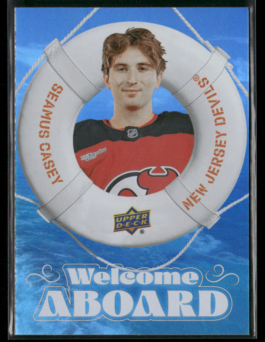 Seamus Casey 2024-25 Upper Deck Welcome Aboard Black #WA-12 New Jersey Devils