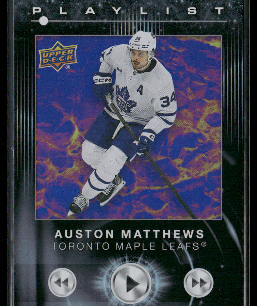 Auston Matthews 2024-25 Upper Deck Playlist #PL-10 Toronto Maple Leafs front