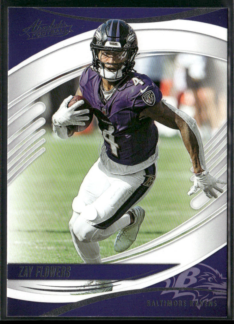 Zay Flowers 2025 Panini Absolute Retail #62 Baltimore Ravens