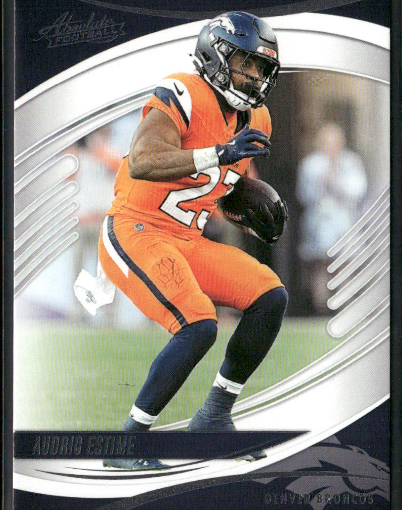 Audric Estime 2025 Panini Absolute Retail #21 Denver Broncos
