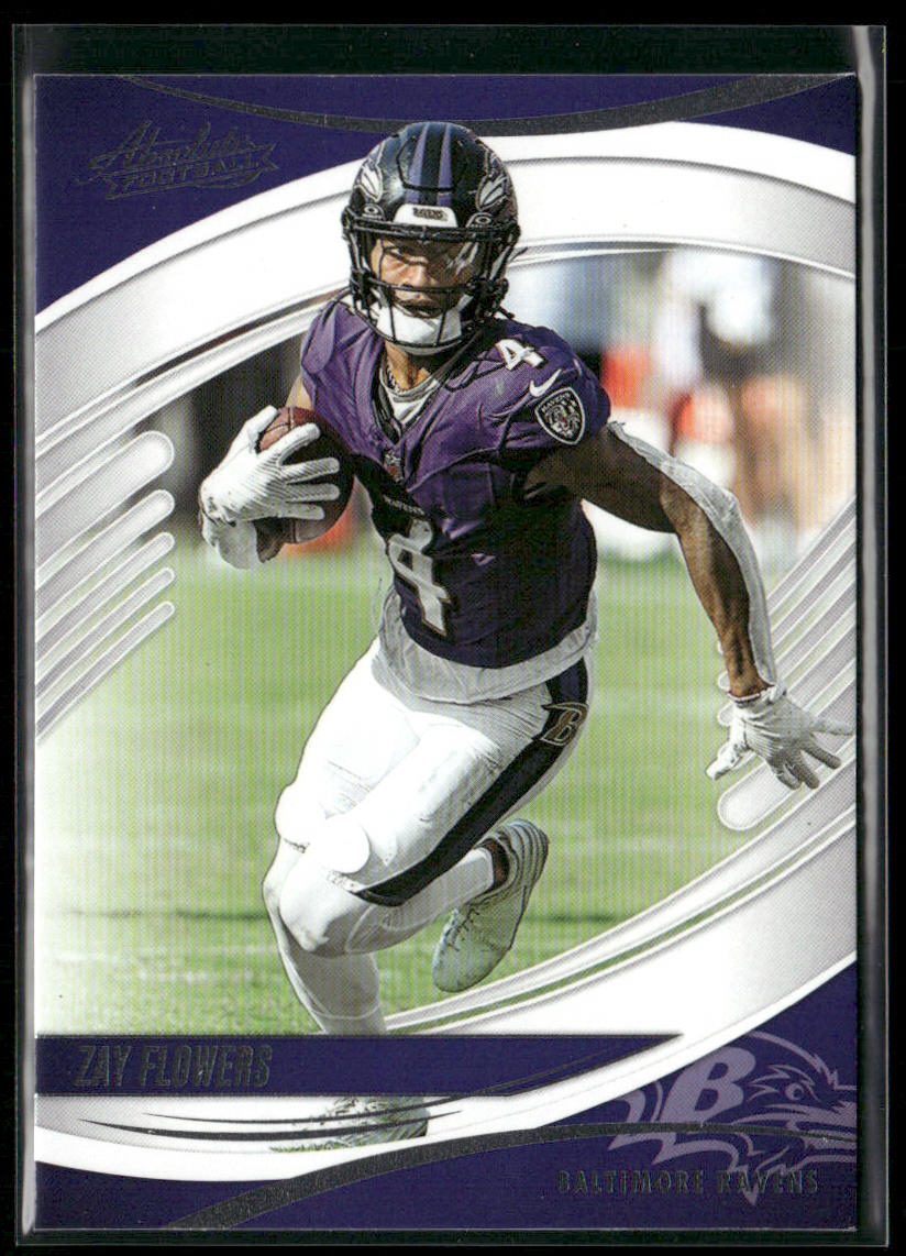 Zay Flowers 2025 Panini Absolute Retail #62 Baltimore Ravens front