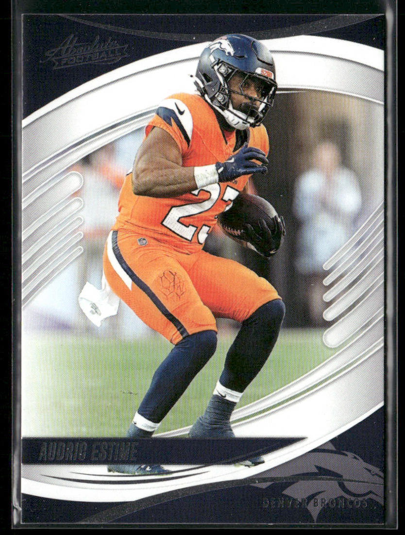Audric Estime 2025 Panini Absolute Retail #21 Denver Broncos front