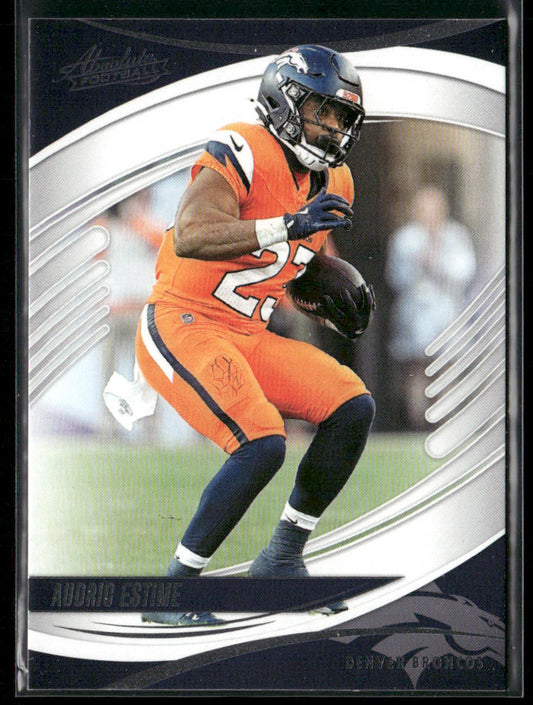 Audric Estime 2025 Panini Absolute Retail #21 Denver Broncos front