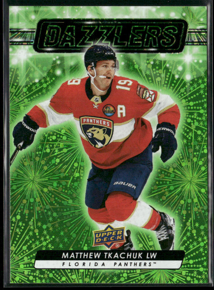 Matthew Tkachuk 2023-24 Upper Deck Dazzlers Green #DZ-61 Florida Panthers