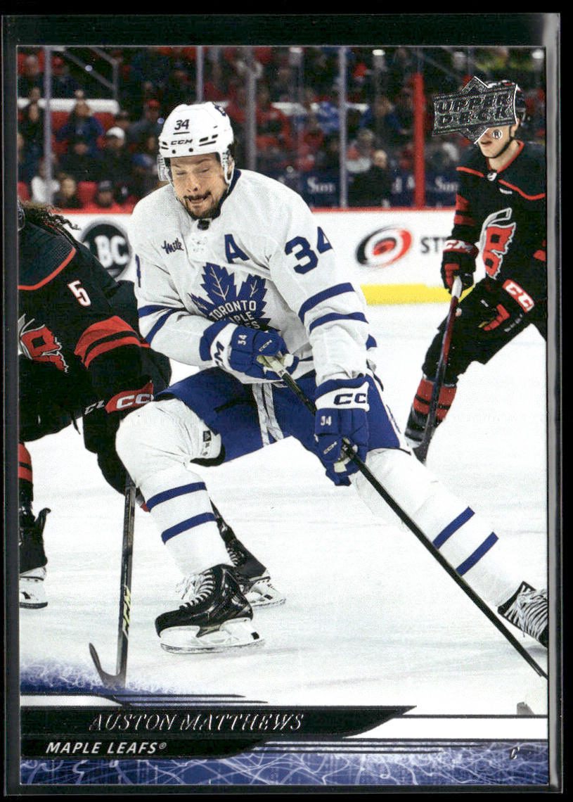 Auston Matthews 2024-25 Upper Deck #411 Toronto Maple Leafs front