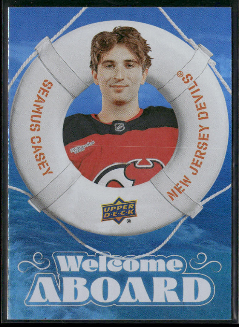 Seamus Casey 2024-25 Upper Deck Welcome Aboard #WA-12 New Jersey Devils front