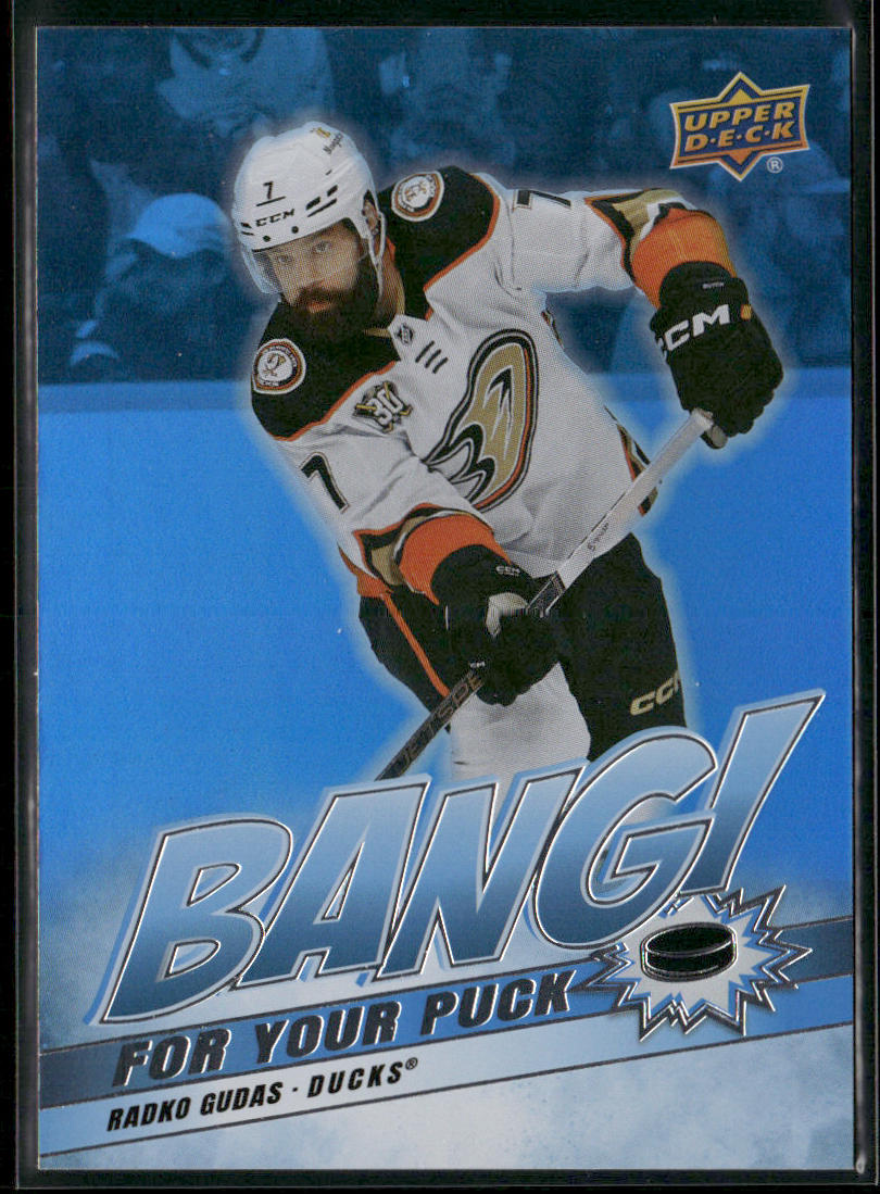 Radko Gudas 2024-25 Upper Deck Bang! For Your Puck #BP-15 Anaheim Ducks front