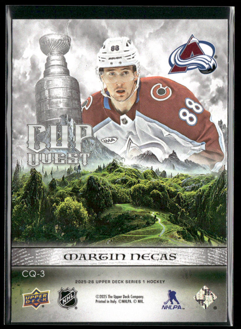 Martin Necas 2025-26 Upper Deck Cup Quest #CQ-3 Colorado Avalanche
