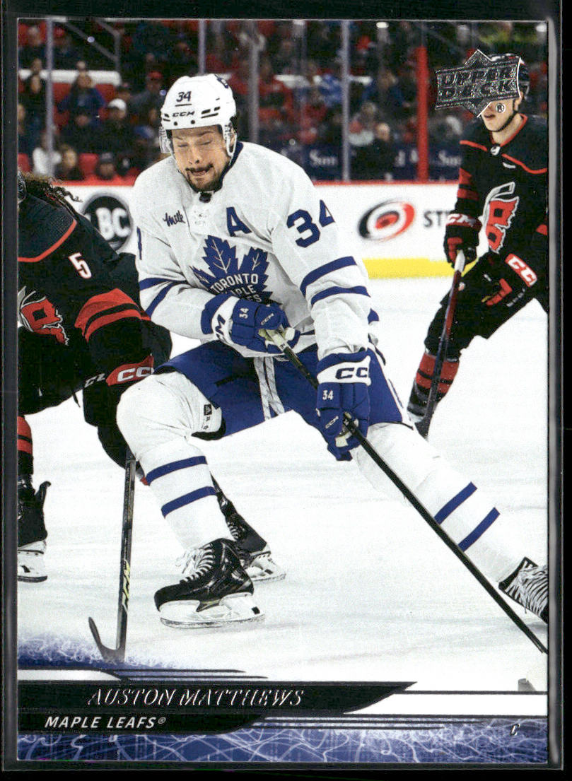Auston Matthews 2024-25 Upper Deck #411 Toronto Maple Leafs front