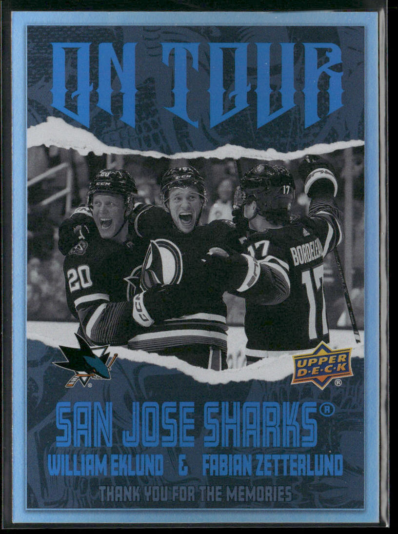 William Eklund / Fabian Zetterlund 2024-25 Upper Deck On Tour #OT-8 Sharks