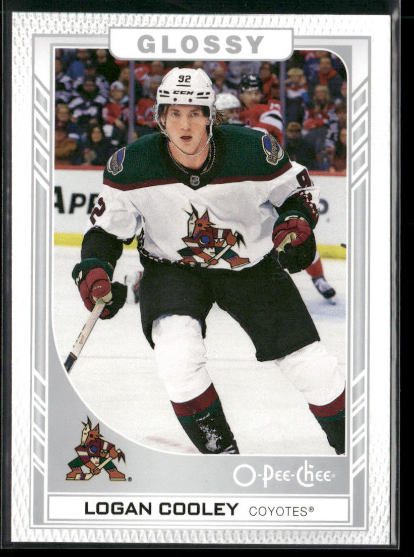 Logan Cooley 2023-24 Upper Deck O-Pee-Chee Glossy #R-45 Arizona Coyotes front