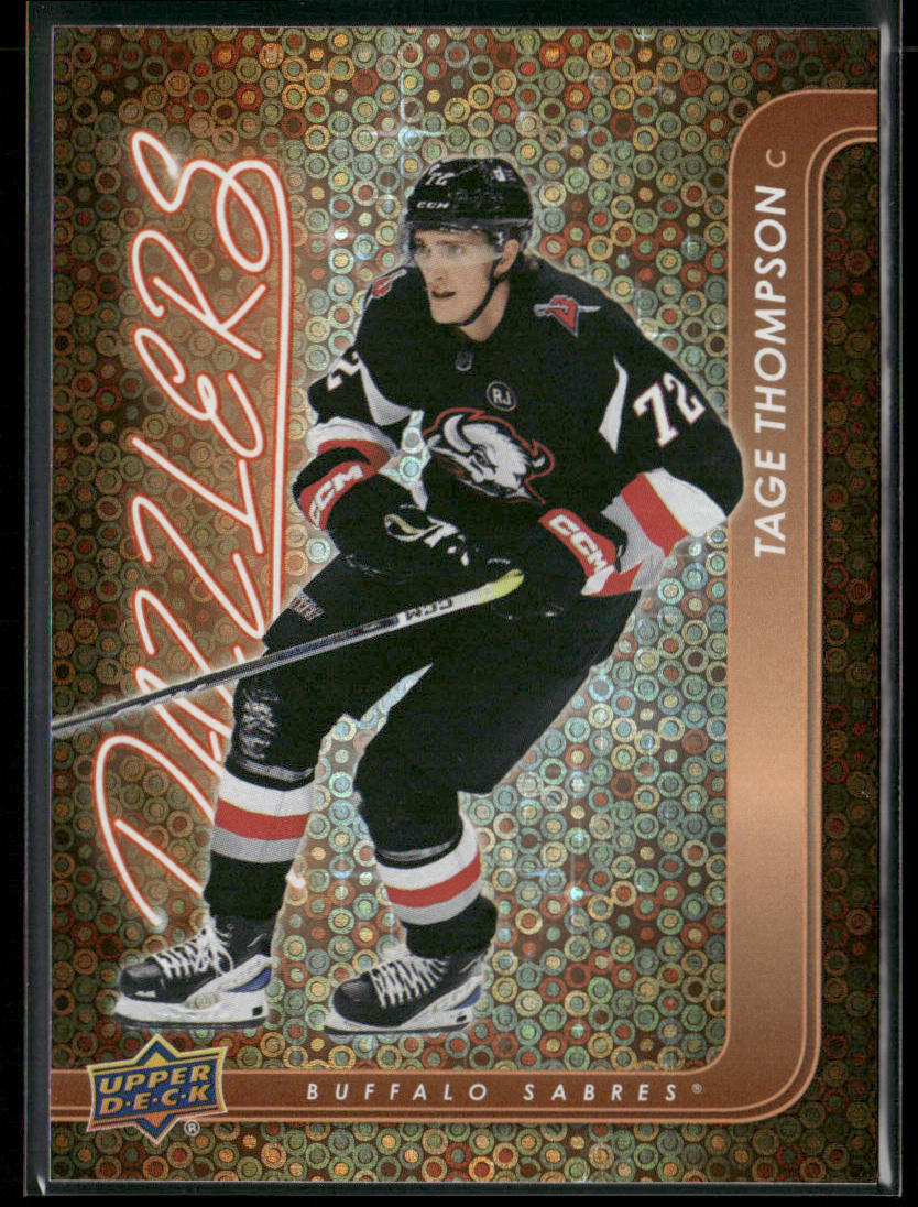 Tage Thompson 2024-25 Upper Deck Dazzlers Orange #DZ-72 Buffalo Sabres