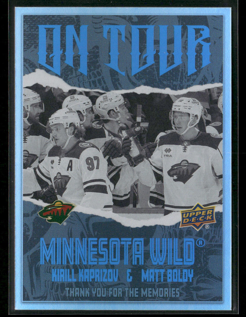 Kirill Kaprizov / Matt Boldy 2024-25 Upper Deck On Tour #OT-32 Minnesota Wild