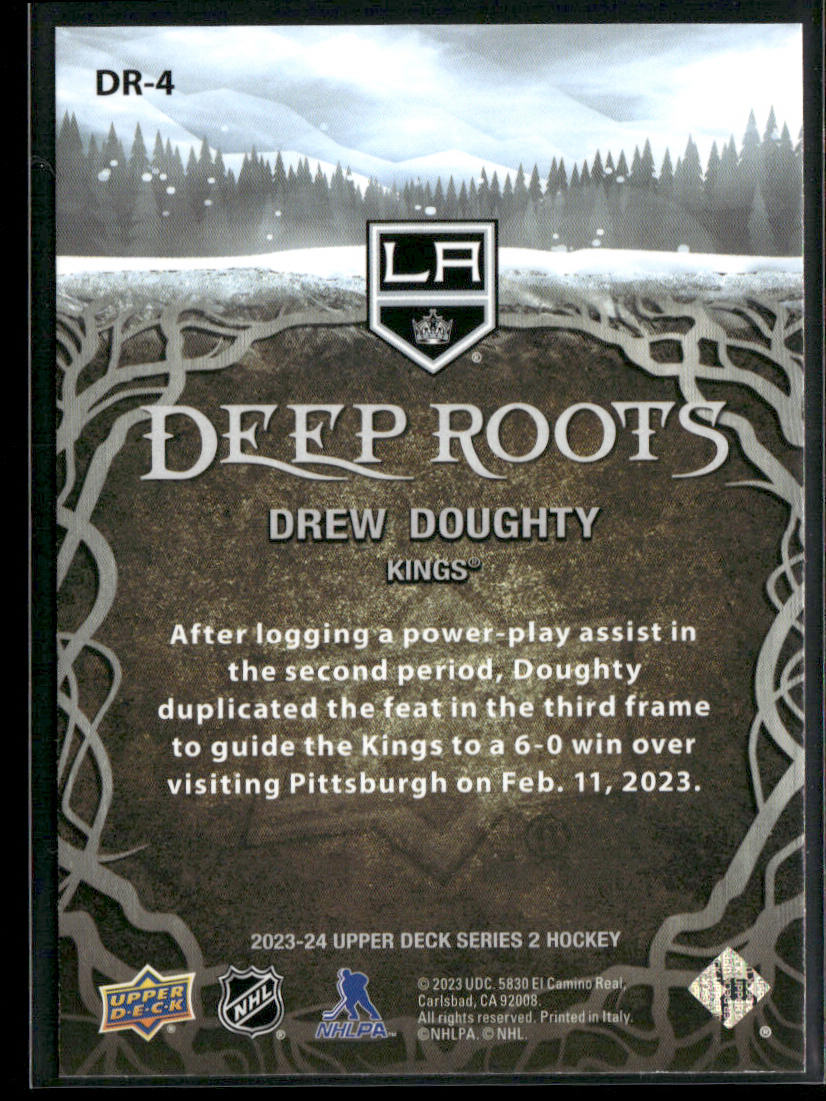 Drew Doughty 2023-24 Upper Deck Deep Roots #DR-4 Los Angeles Kings