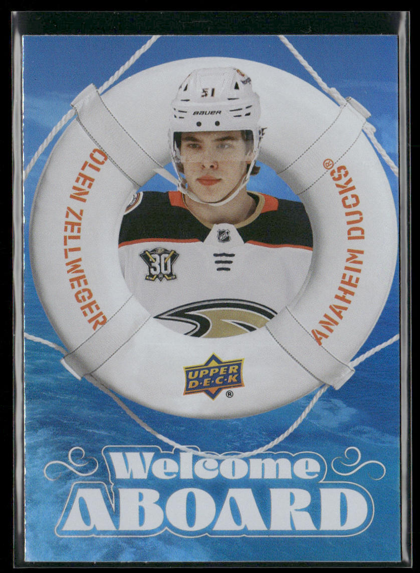 Olen Zellweger 2024-25 Upper Deck Welcome Aboard #WA-2 Anaheim Ducks
