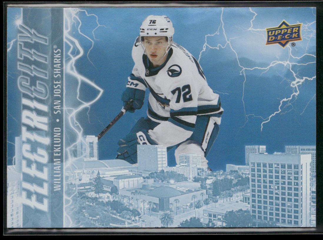 William Eklund 2024-25 Upper Deck ElectriCITY #EC-24 San Jose Sharks