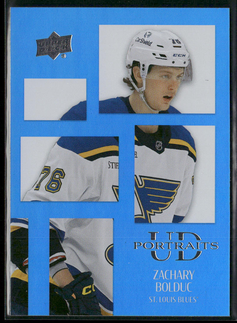 Zachary Bolduc 2024-25 Upper Deck UD Portraits #P55 St. Louis Blues front