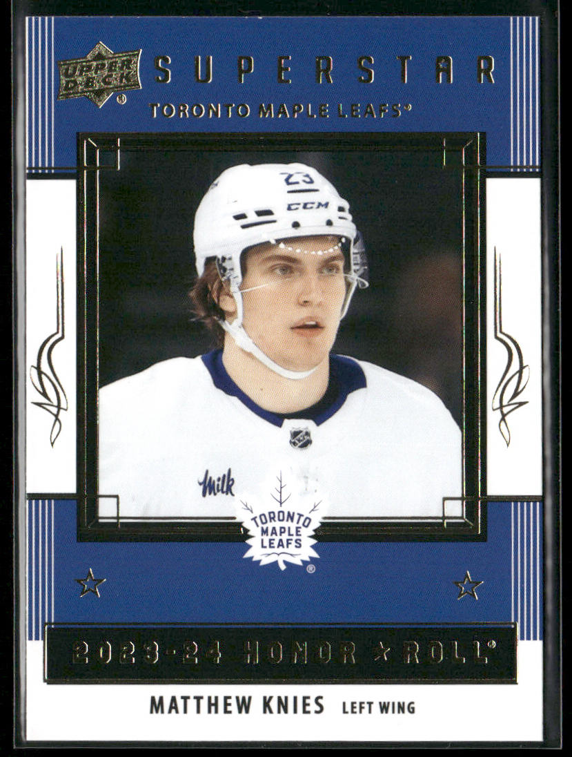 Matthew Knies 2023-24 Upper Deck Honor Roll #HR67 Toronto Maple Leafs