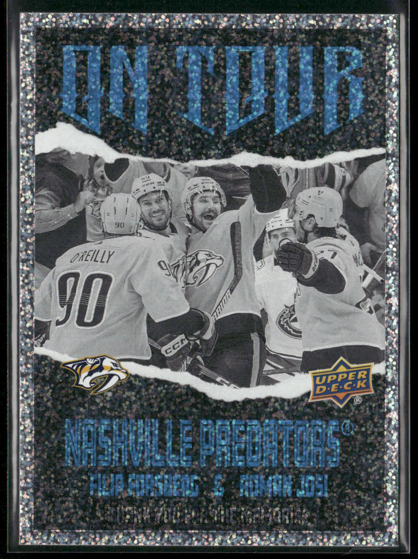 Filip Forsberg / Roman Josi 2024-25 Upper Deck On Tour Speckle #OT-6 Predators