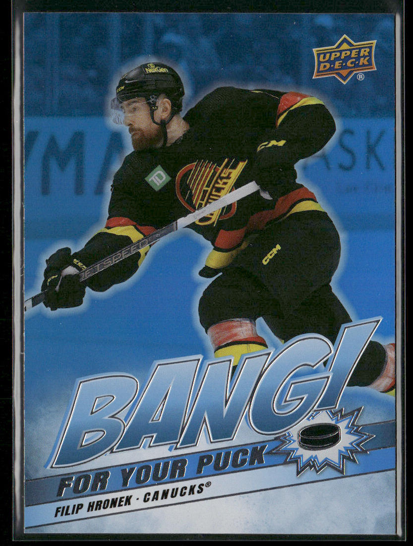 Filip Hronek 2024-25 Upper Deck Bang! For Your Puck #BP-3 Vancouver Canucks front
