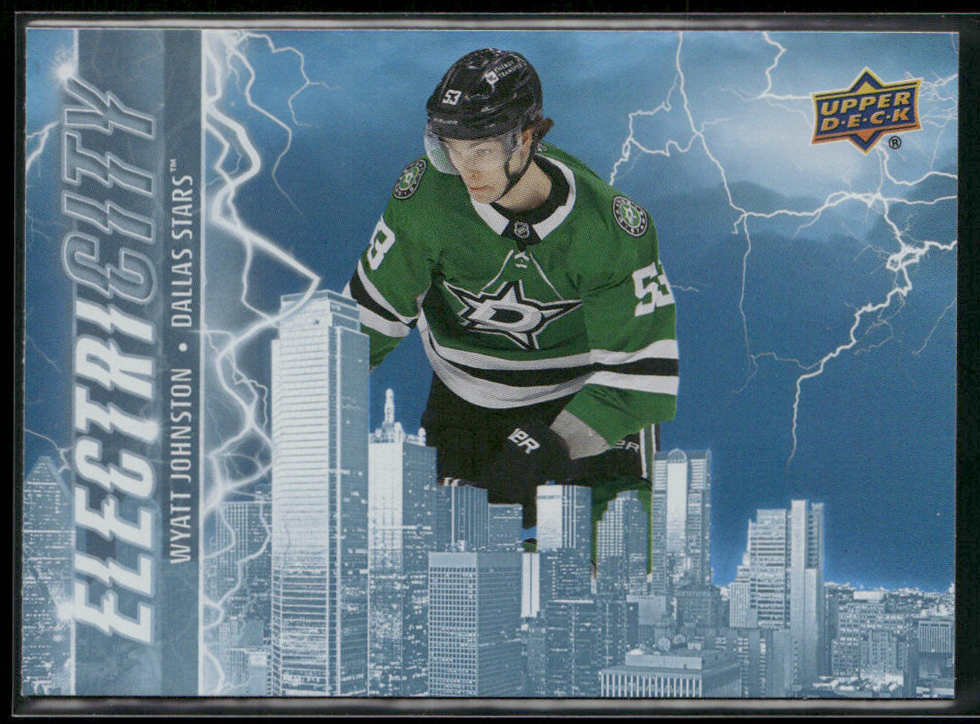 Wyatt Johnston 2024-25 Upper Deck ElectriCITY #EC-21 Dallas Stars front