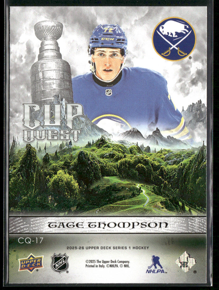 Tage Thompson 2025-26 Upper Deck Cup Quest #CQ-17 Buffalo Sabres