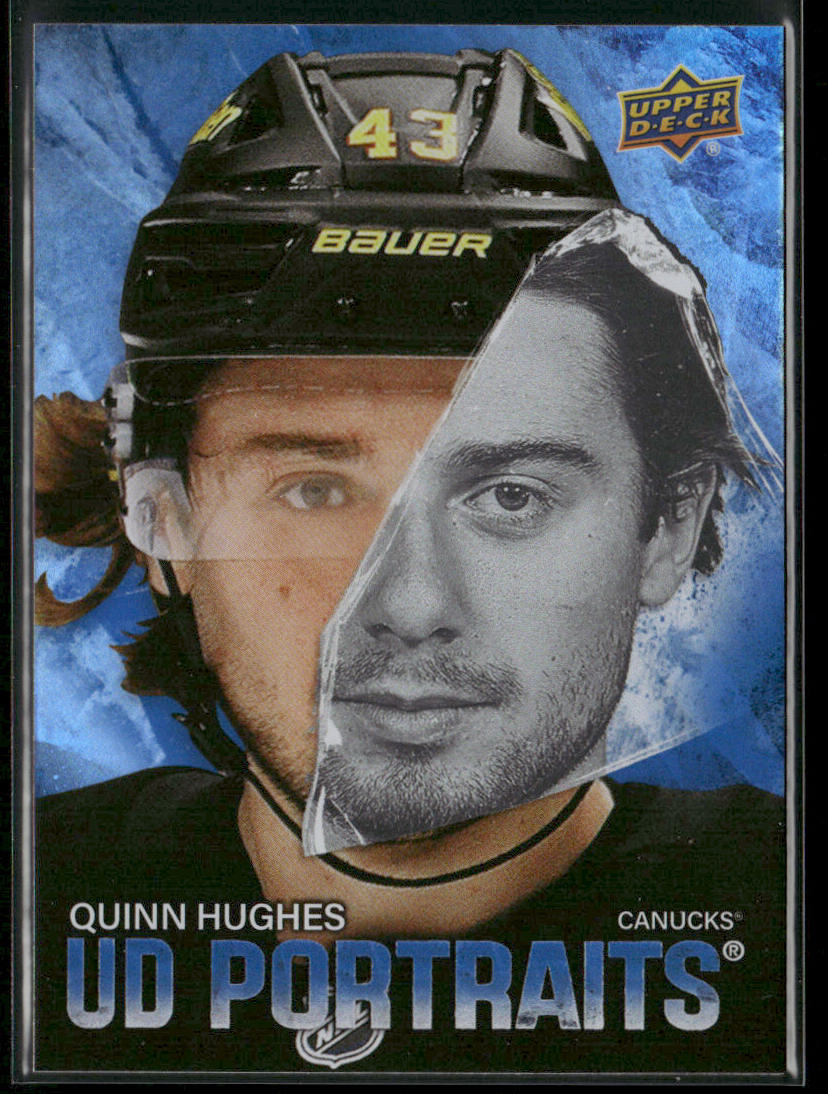 Quinn Hughes 2025-26 Upper Deck UD Portraits #P-25 Vancouver Canucks