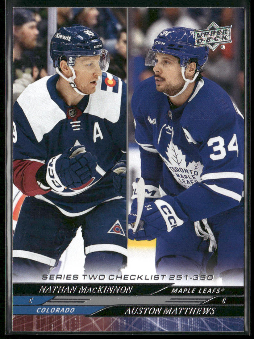 Nathan MacKinnon / Auston Matthews CL 2024-25 Upper Deck #449