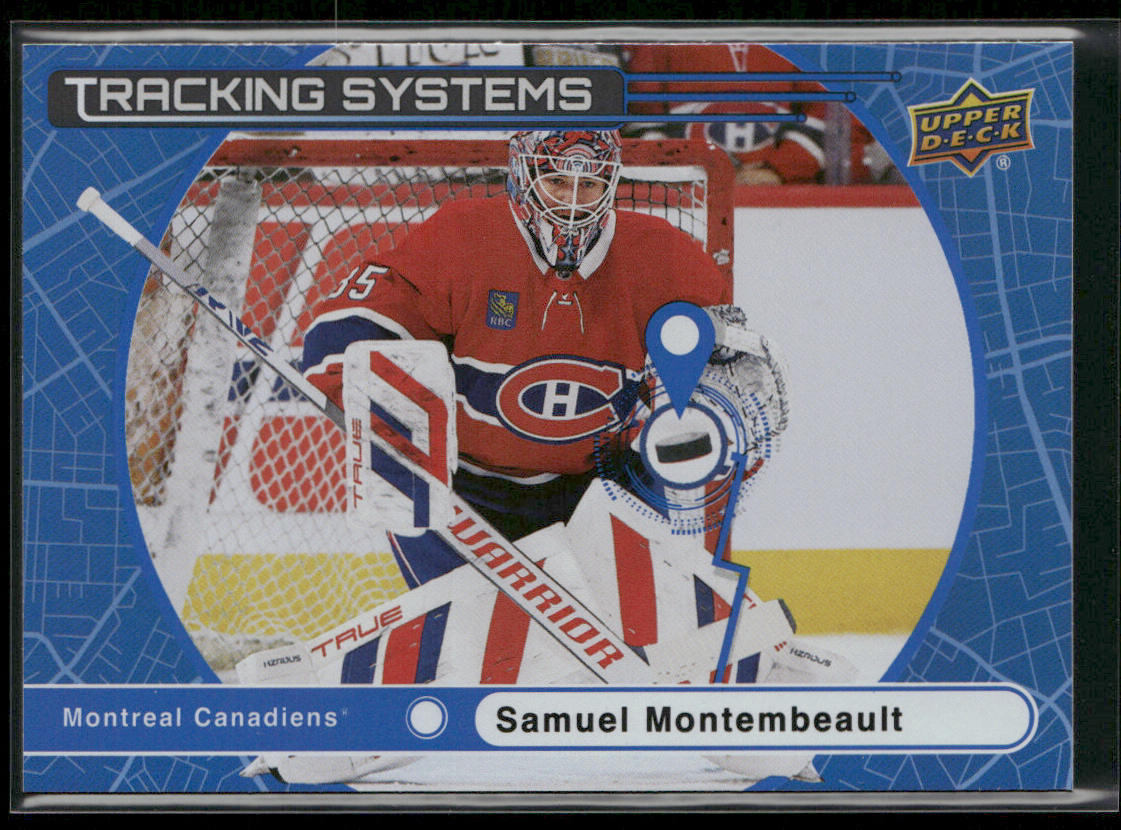 Samuel Montembeault 2025-26 Upper Deck Tracking Systems Speckle #TS-15 Canadiens