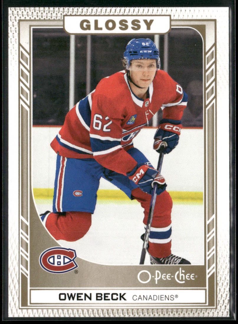 Owen Beck 2023-24 Upper Deck O-Pee-Chee Glossy Gold #R-29 Montreal Canadiens