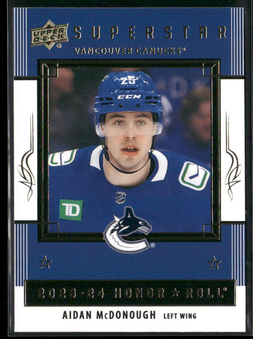Aidan McDonough 2023-24 Upper Deck Honor Roll #HR53 Vancouver Canucks