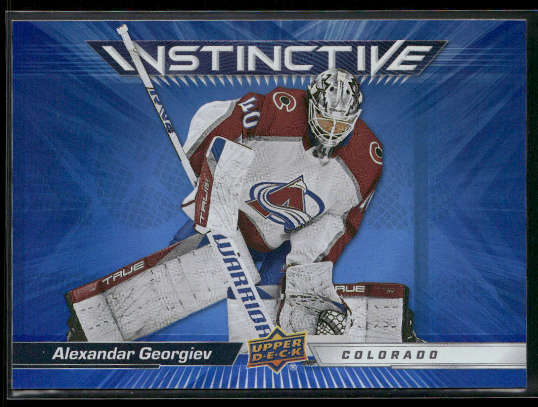 Alexandar Georgiev 2023-24 Upper Deck Instinctive #IN-9 Colorado Avalanche front