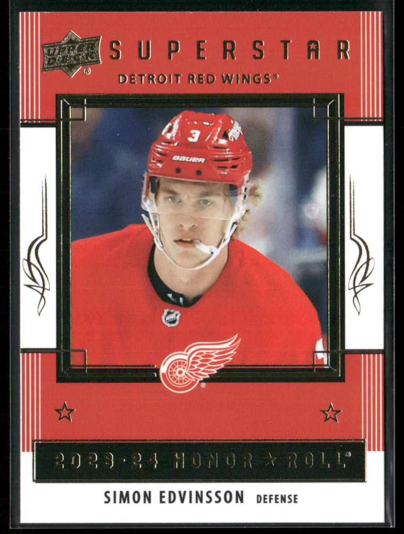 Simon Edvinsson 2023-24 Upper Deck Honor Roll #HR41 Detroit Red Wings