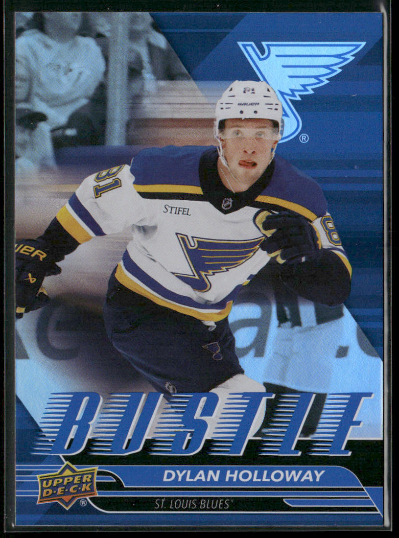 Dylan Holloway 2025-26 Upper Deck Bustle #B-6 St. Louis Blues