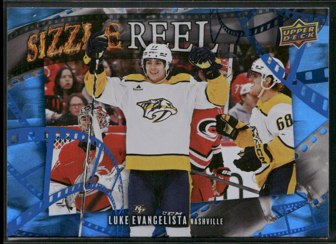 Luke Evangelista 2025-26 Upper Deck Sizzle Reel #SR-26 Nashville Predators