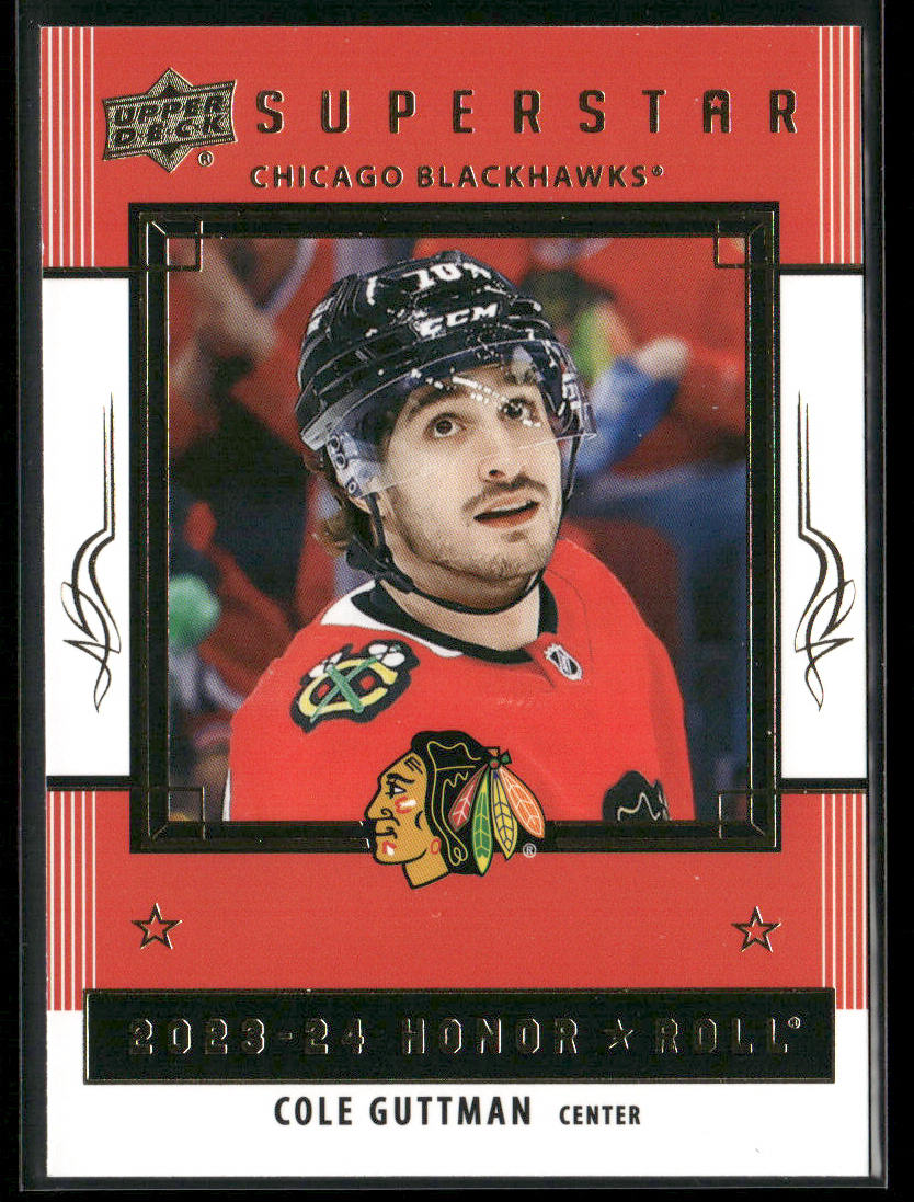 Cole Guttman 2023-24 Upper Deck Honor Roll #HR42 Chicago Blackhawks front