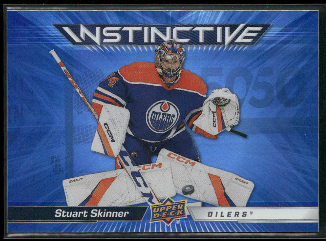 Stuart Skinner 2023-24 Upper Deck Instinctive #IN-8 Edmonton Oilers front