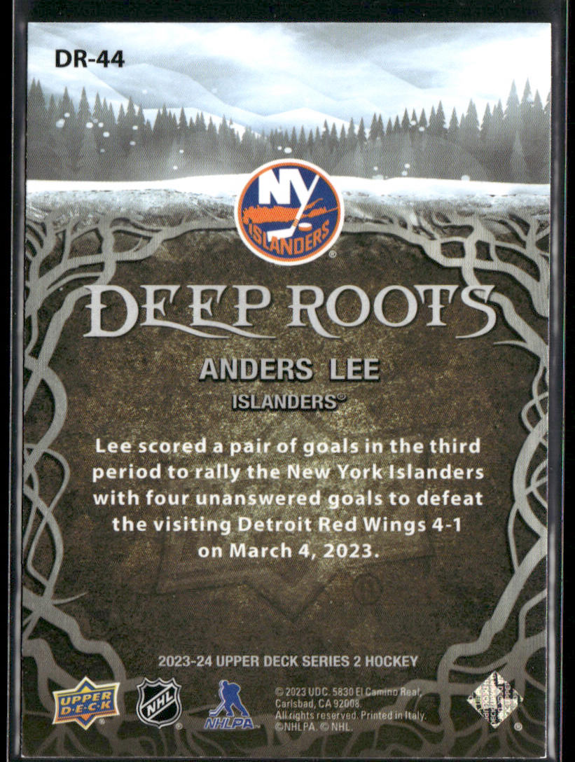 Anders Lee 2023-24 Upper Deck Deep Roots #DR-44 New York Islanders