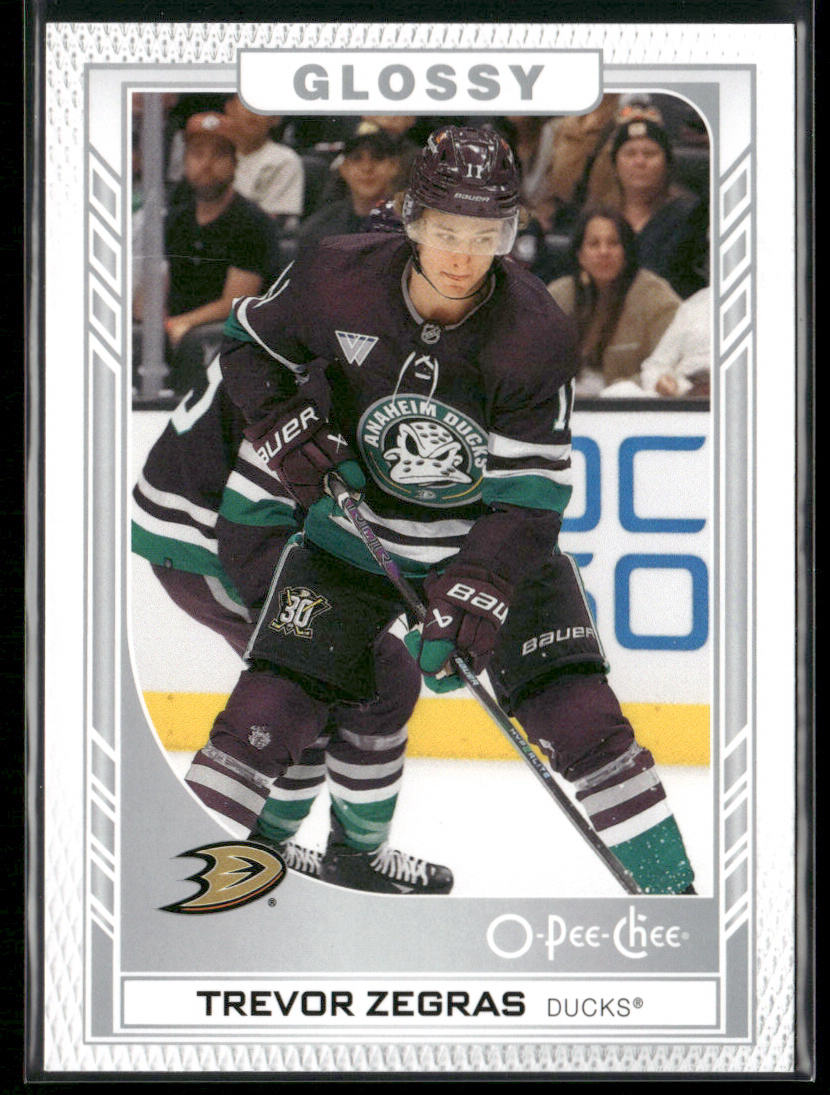 Trevor Zegras 2023-24 Upper Deck O-Pee-Chee Glossy #R-49 Anaheim Ducks