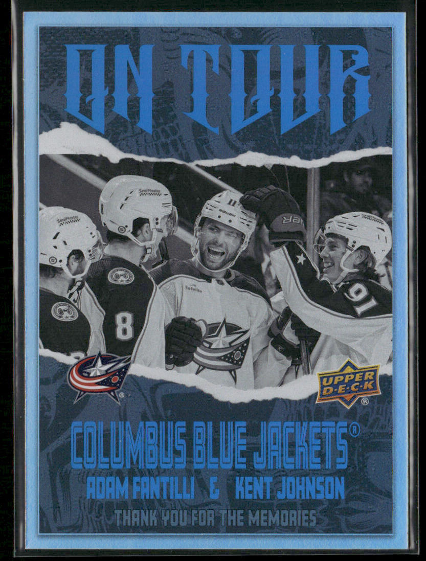 Adam Fantilli / Kent Johnson 2024-25 Upper Deck On Tour #OT-4 Blue Jackets