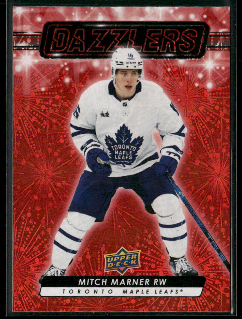Mitch Marner 2023-24 Upper Deck Dazzlers Red #DZ-85 Toronto Maple Leafs