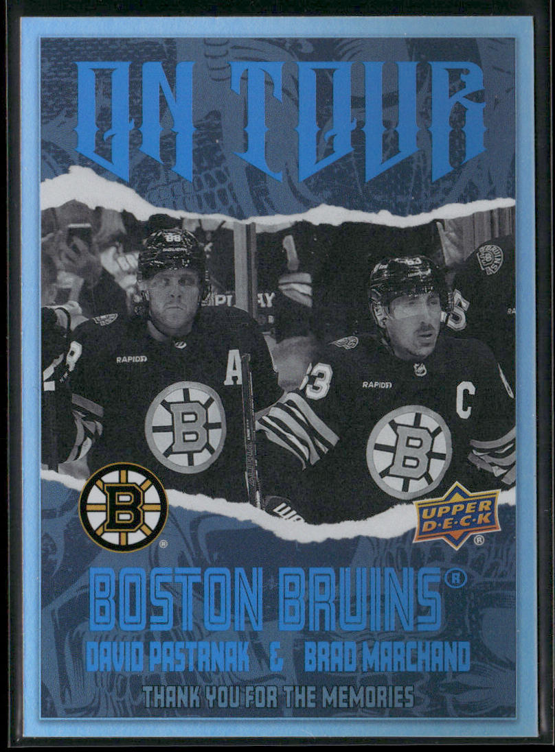 David Pastrnak / Brad Marchand 2024-25 Upper Deck On Tour #OT-7 Boston Bruins